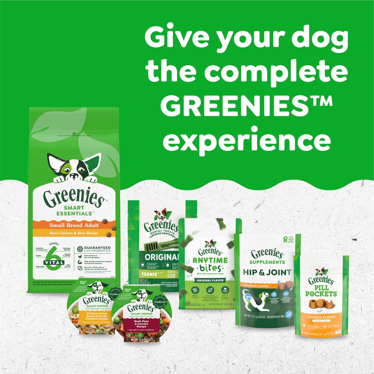 Original Regular Dental Dog Treats - 36 Oz Pack (36 Treats) for Fresh Breath and Healthy Teeth