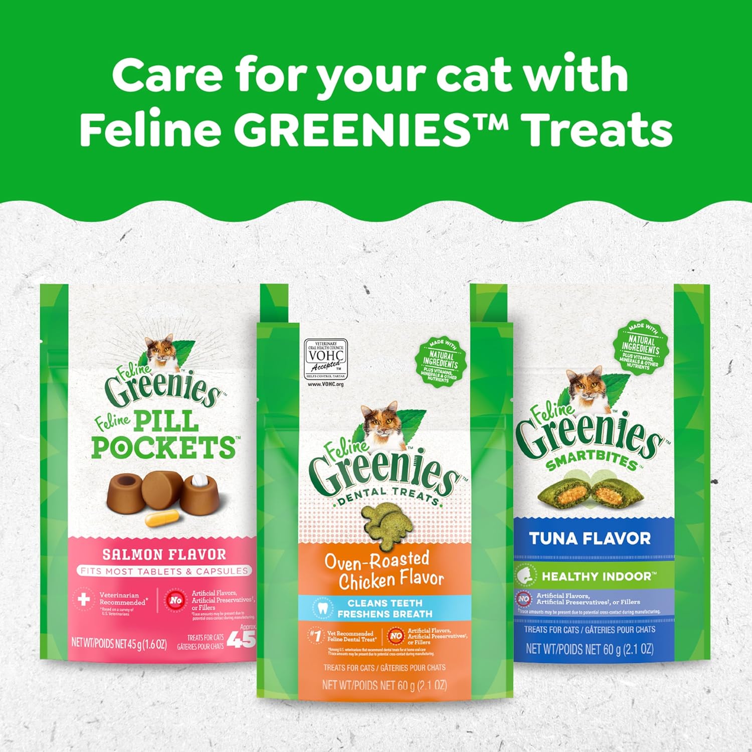 Delicious Oven Roasted Chicken Dental Treats for Adult Cats - 9.75 Oz Tub