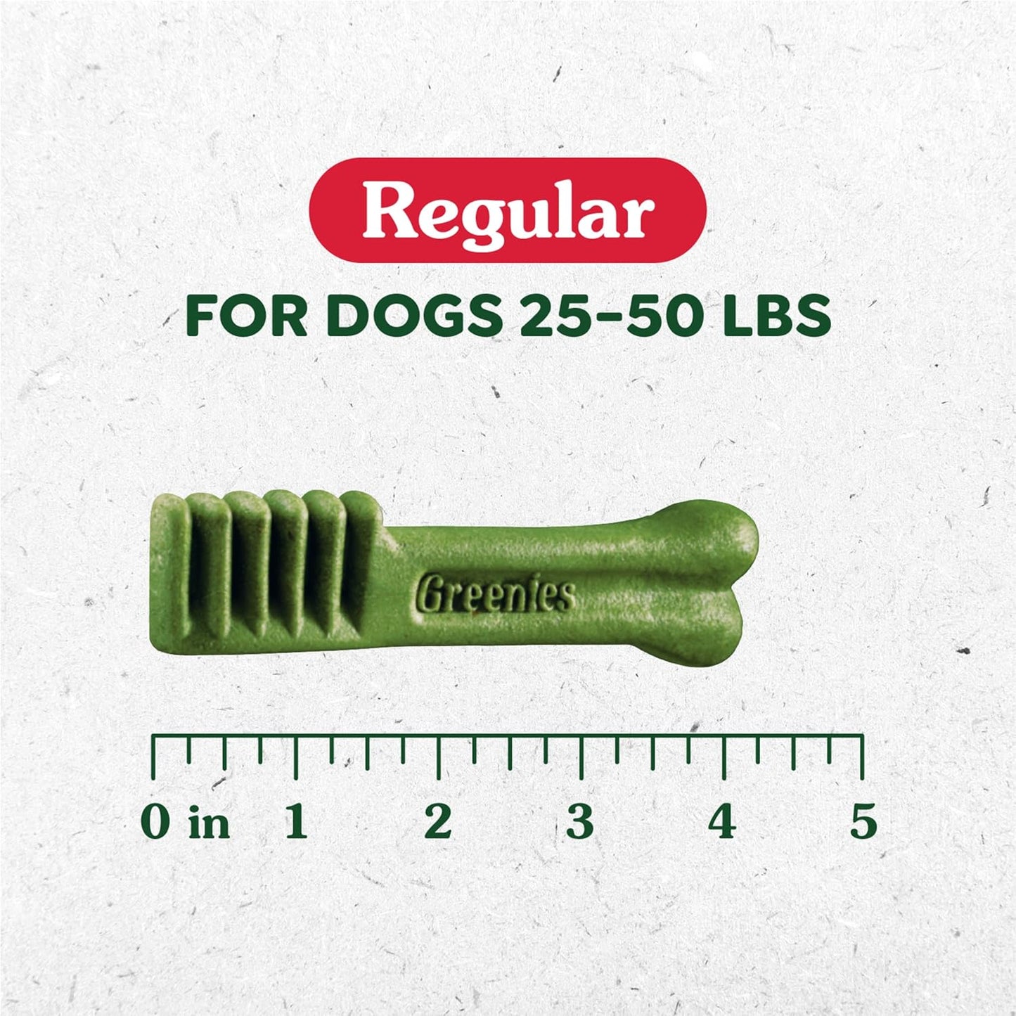 Original Regular Dental Dog Treats - 36 Oz Pack (36 Treats) for Fresh Breath and Healthy Teeth