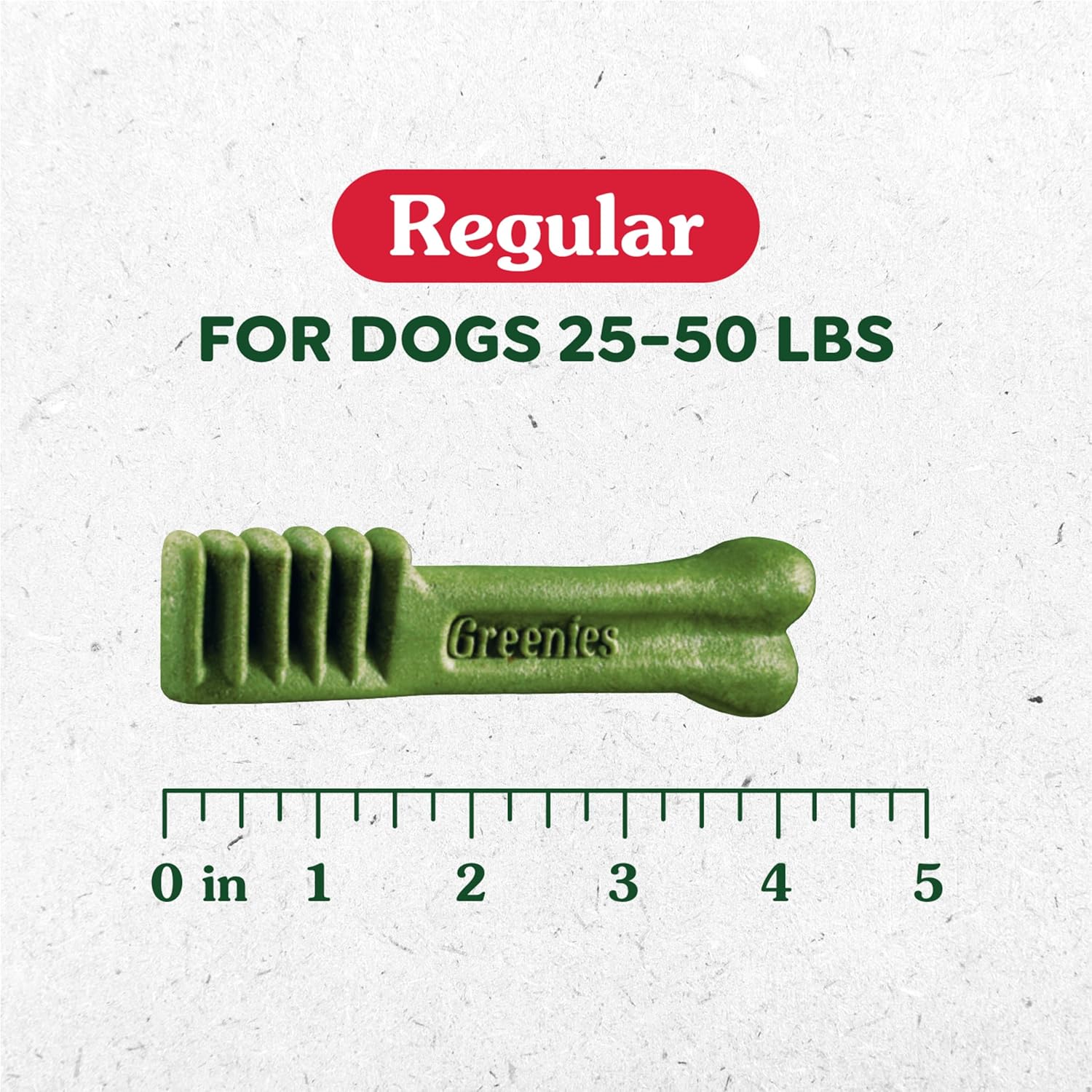 Original Regular Dental Dog Treats - 36 Oz Pack (36 Treats) for Fresh Breath and Healthy Teeth